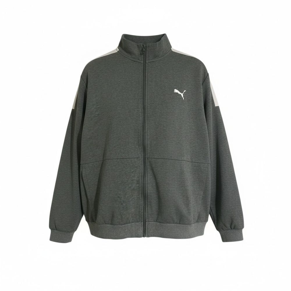 Puma Men's Dark Gray Zip-Up Sweater